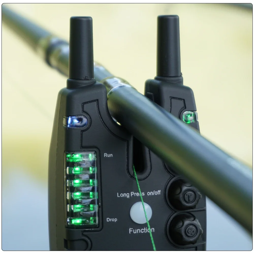 Hirisi S8 Carp Fishing Alarm 1+4 Set Waterproof Bite Alarm 2 Way Remote Control Bite Indicator Fishing Accessories
