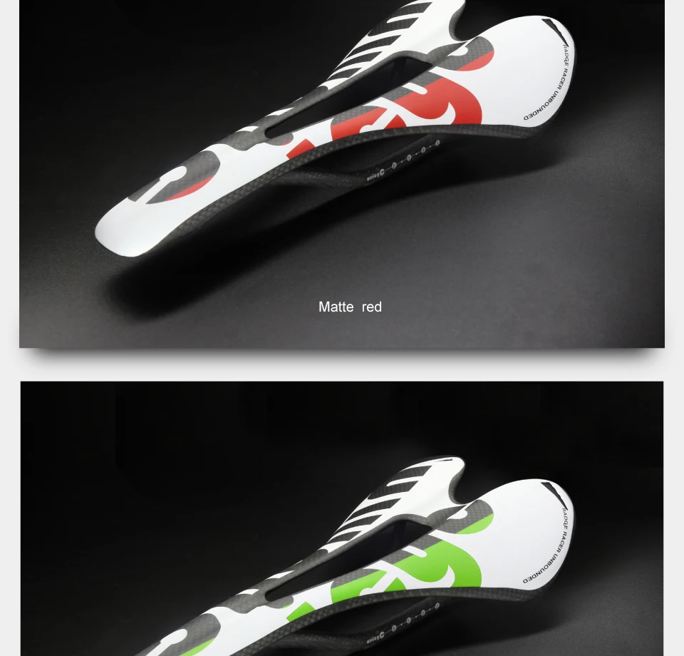 New Ullicyc 3K Full Carbon Fiber Bicycle Saddle Road/MTB Bike Carbon Saddle Seat Matte/Glossy Colorful