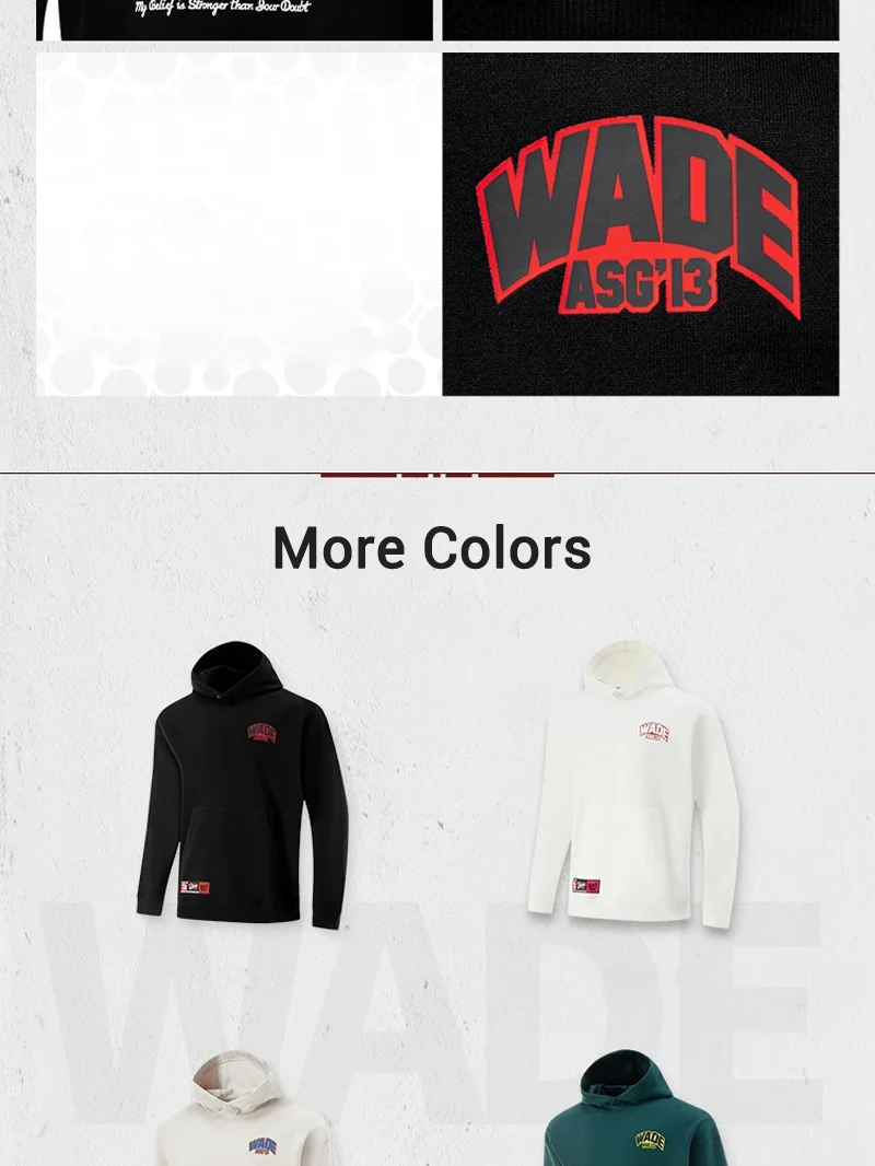 Li-Ning Men's Wade Hoodie WARM AT Winter Fleece Loose Fit 74%Cotton 26%Polyester Leisure Hooded LiNing Sweatshirt Tops AWDV887