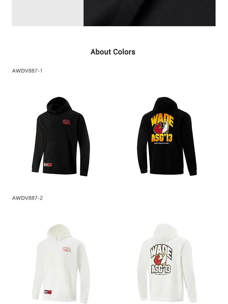 Li-Ning Men's Wade Hoodie WARM AT Winter Fleece Loose Fit 74%Cotton 26%Polyester Leisure Hooded LiNing Sweatshirt Tops AWDV887