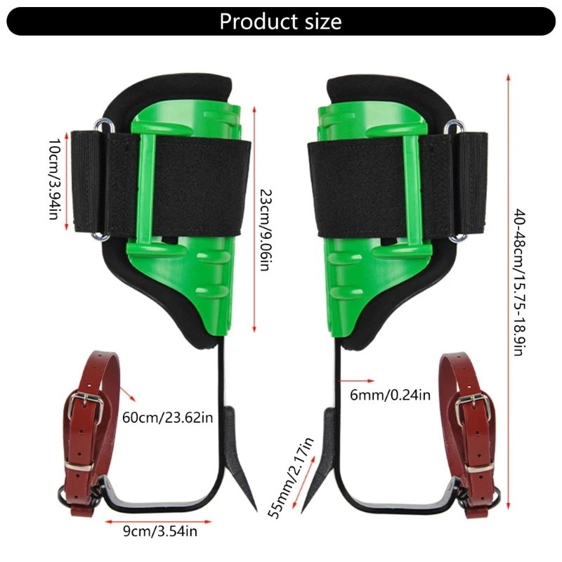 Tree Climbing Spikes Spur Tool with Adjustable Belt Climbing Pedal Tool