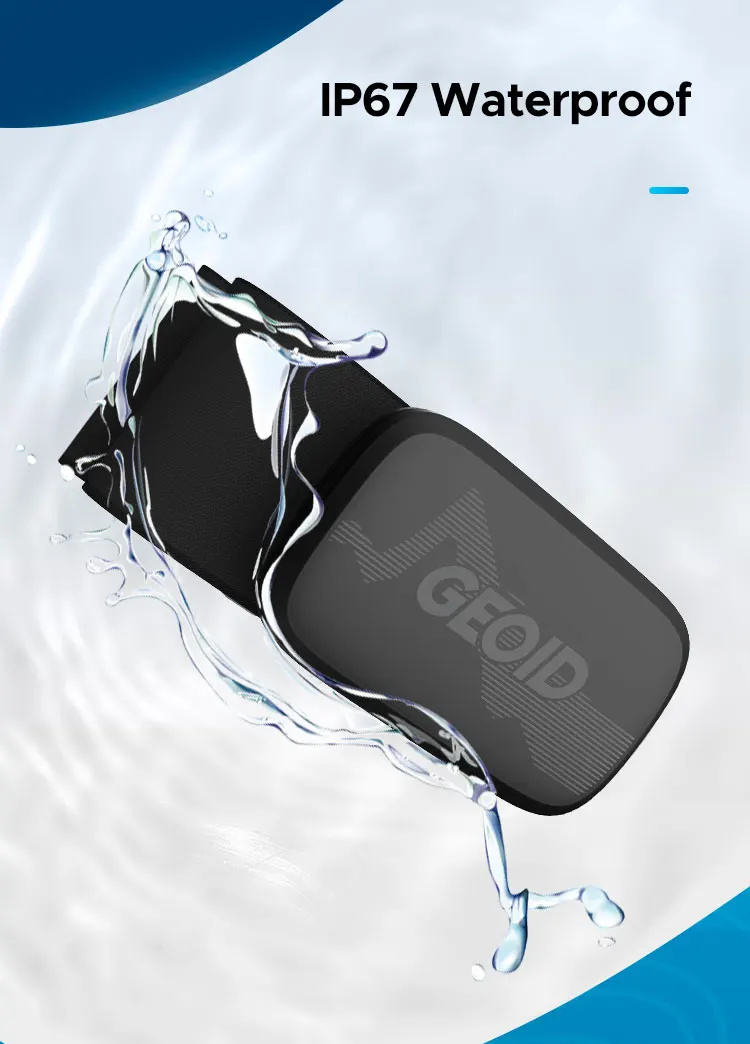 GEOID HS500 Heart Rate Monitor Chest Strap Dual Mode Heart Rate Seneor ANT+Bluetooth for Magene Garmin Wahoo Bike Computers