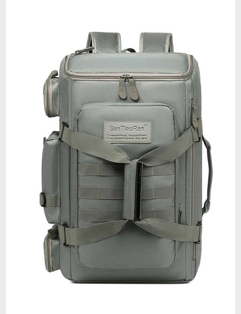 Large Capacity Fitness Bag, Travel Backpack, Dry Wet Separation Shoulder Bag, Outdoor Sports, Fishing, yoga Training Bag
