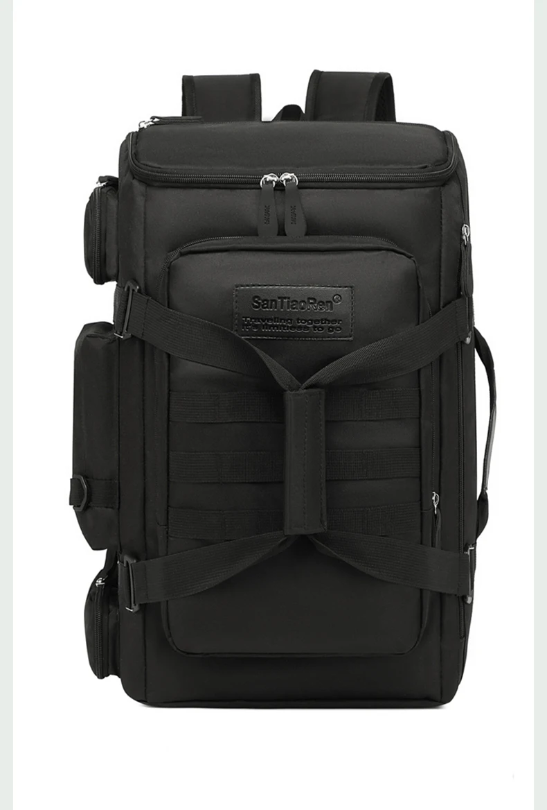 Large Capacity Fitness Bag, Travel Backpack, Dry Wet Separation Shoulder Bag, Outdoor Sports, Fishing, yoga Training Bag