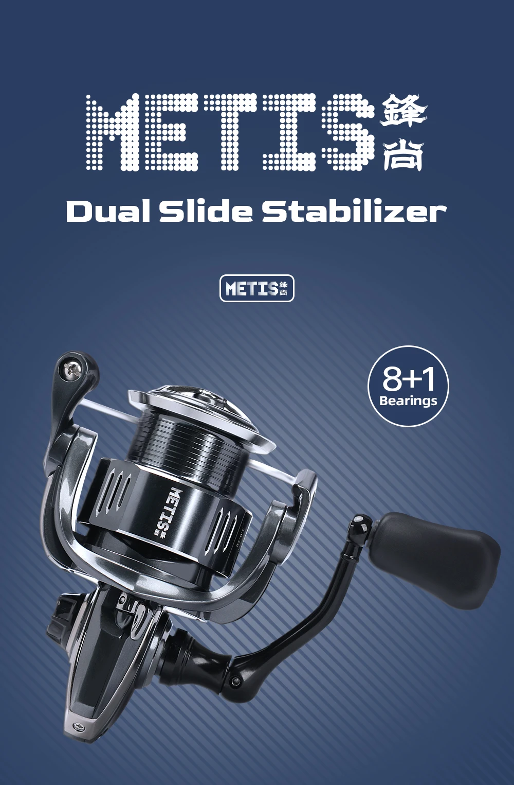 TSURINOYA METIS 1000 2000 3000 Spinning Fishing Reel 8kg Drag Lure Reel Lightweight 8+1 Bearings Bass Saltwater Fishing Coil