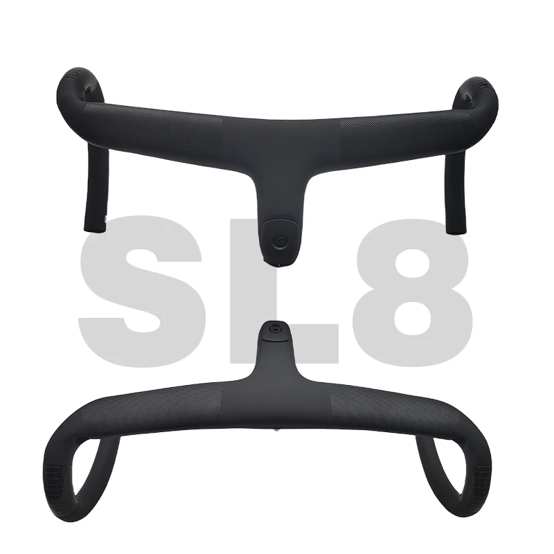 Per SL7 SL8 Instradamento Interno Manubrio Per Bicicletta Da Strada T1000 Carbonio Integrato Cockpit Di2 Manubrio In Carboni