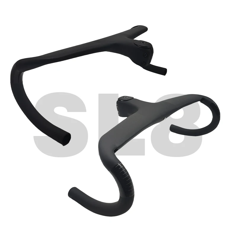 Per SL7 SL8 Instradamento Interno Manubrio Per Bicicletta Da Strada T1000 Carbonio Integrato Cockpit Di2 Manubrio In Carboni