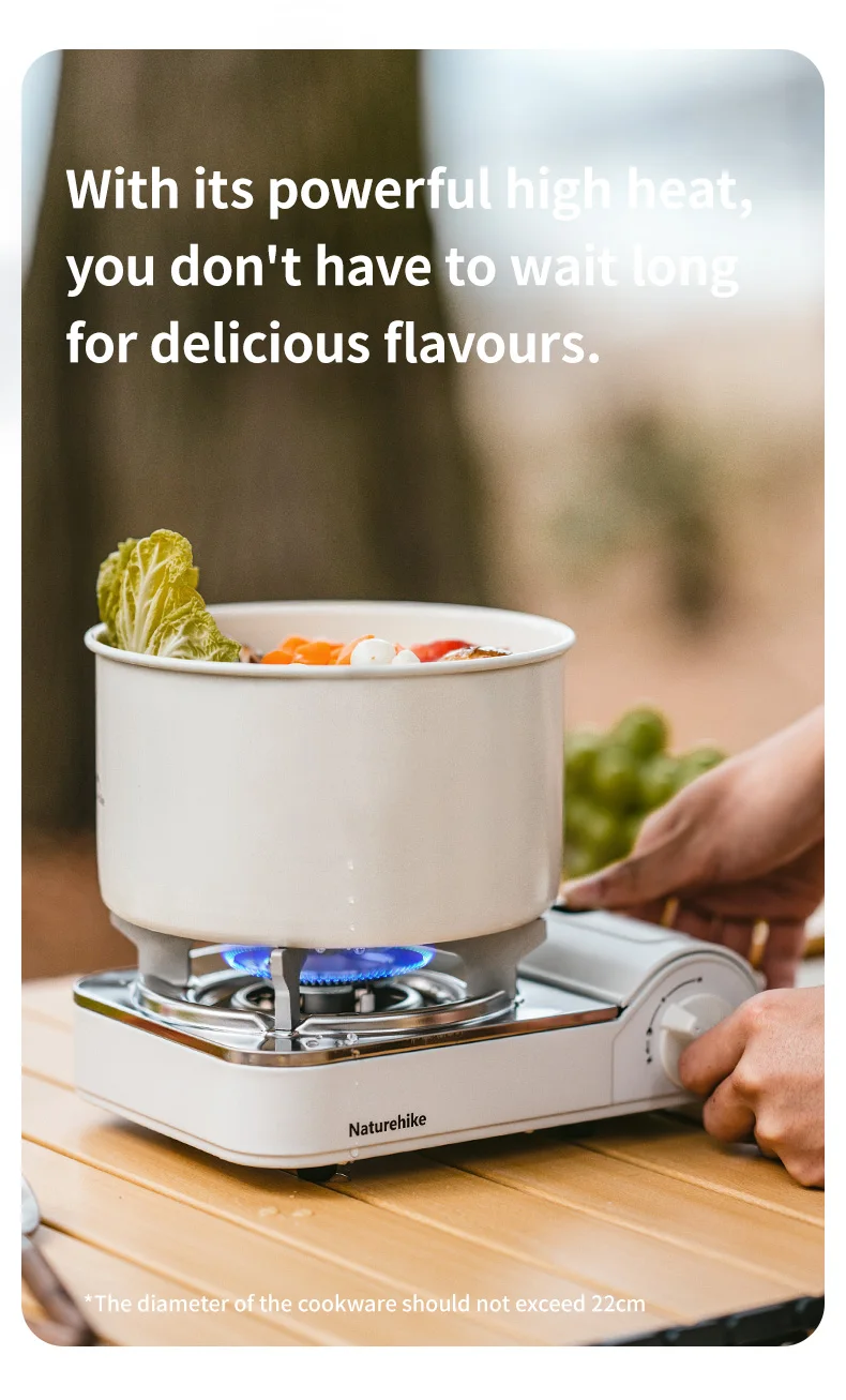 Naturehike 2024 New Camping Stove Portable Multifunctional 2200W High Power Cooking Gas Stove Outdoor Picnic Travel Gas Burner