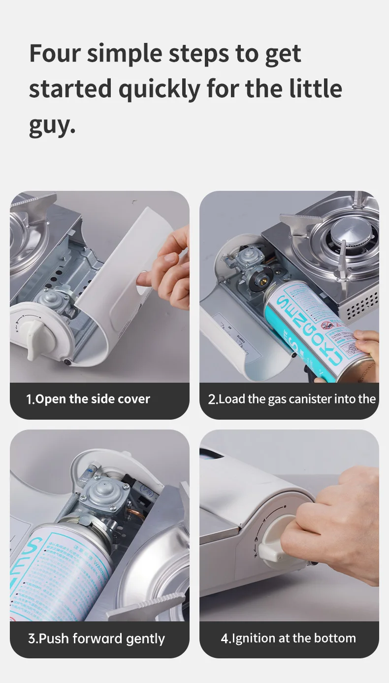 Naturehike 2024 New Camping Stove Portable Multifunctional 2200W High Power Cooking Gas Stove Outdoor Picnic Travel Gas Burner