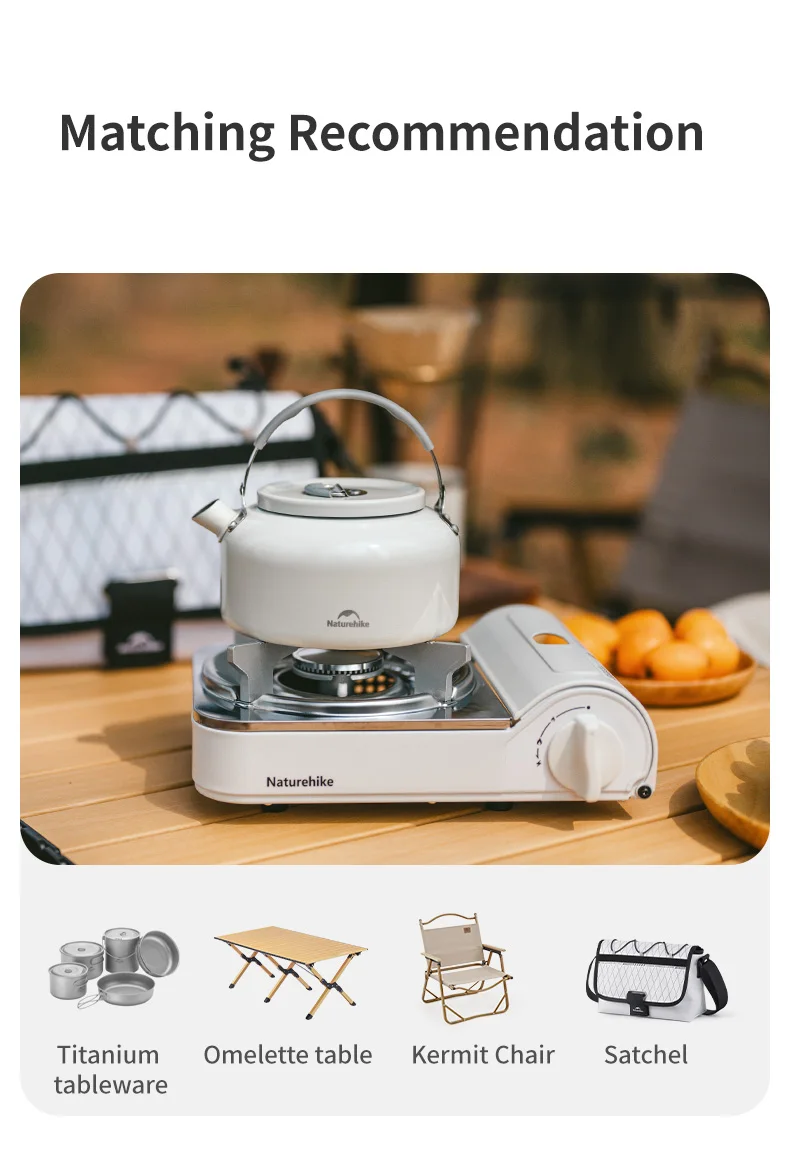 Naturehike 2024 New Camping Stove Portable Multifunctional 2200W High Power Cooking Gas Stove Outdoor Picnic Travel Gas Burner