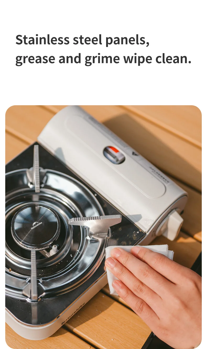 Naturehike 2024 New Camping Stove Portable Multifunctional 2200W High Power Cooking Gas Stove Outdoor Picnic Travel Gas Burner