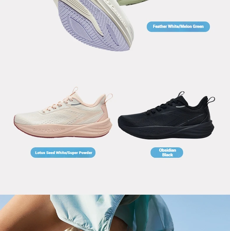 361 Degrees Women Running Shoes Mesh Lightweight Breathable Rebound Versatile Cushioned Grippy Jogging Female Sneakers 682522206
