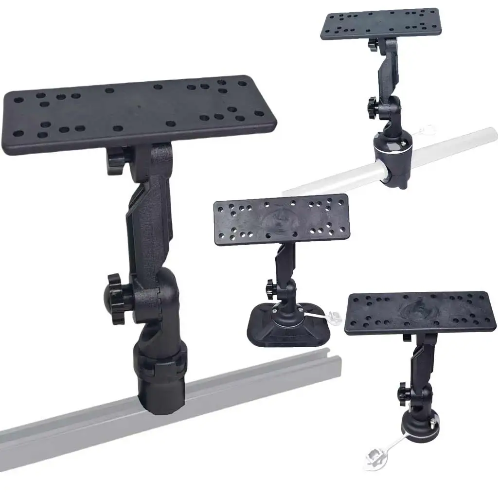 Kayak Canoe Fishfinder Mount Boat Sonar Holder for Garmin, Lowrance & Raymarine Marine Dinghy PVC Boat GPS Holder Plate