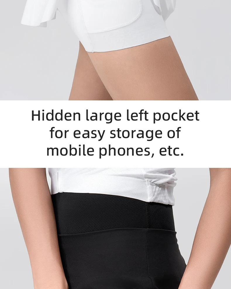 ROCKBROS TVI Women Cycling Skirt Bike Shorts Breathable Sports Pants Anti-Glare Short Pants Shockproof Sponge Pad Tennis Skirt