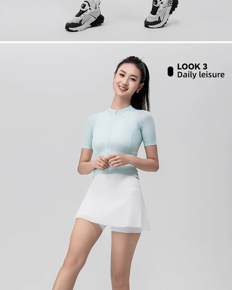 ROCKBROS TVI Women Cycling Skirt Bike Shorts Breathable Sports Pants Anti-Glare Short Pants Shockproof Sponge Pad Tennis Skirt