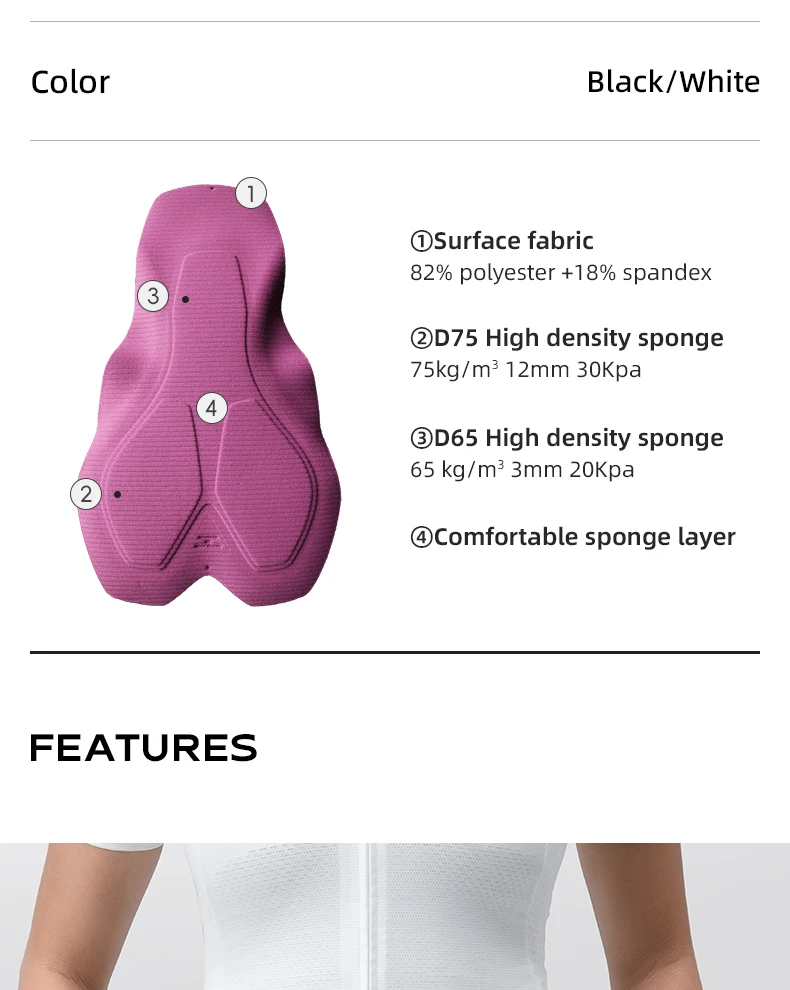 ROCKBROS TVI Women Cycling Skirt Bike Shorts Breathable Sports Pants Anti-Glare Short Pants Shockproof Sponge Pad Tennis Skirt