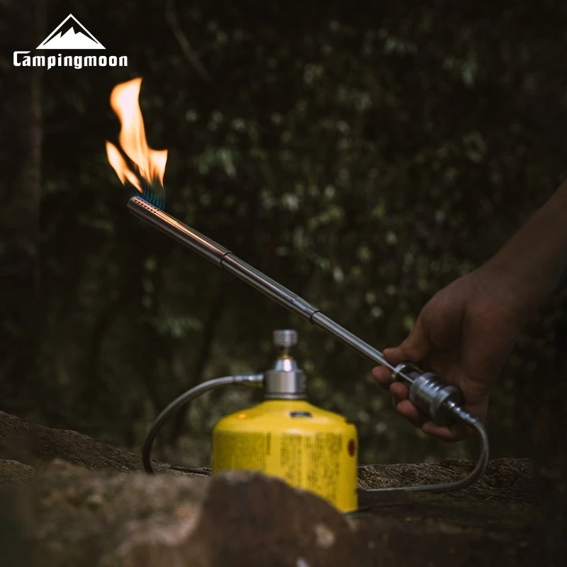 CAMPINGMOON XD-6-NE Torch Spray Gun Outdoor Camping, Picnic, Fire Making Barbecue Point Carbon Stainless Steel Spray Gun
