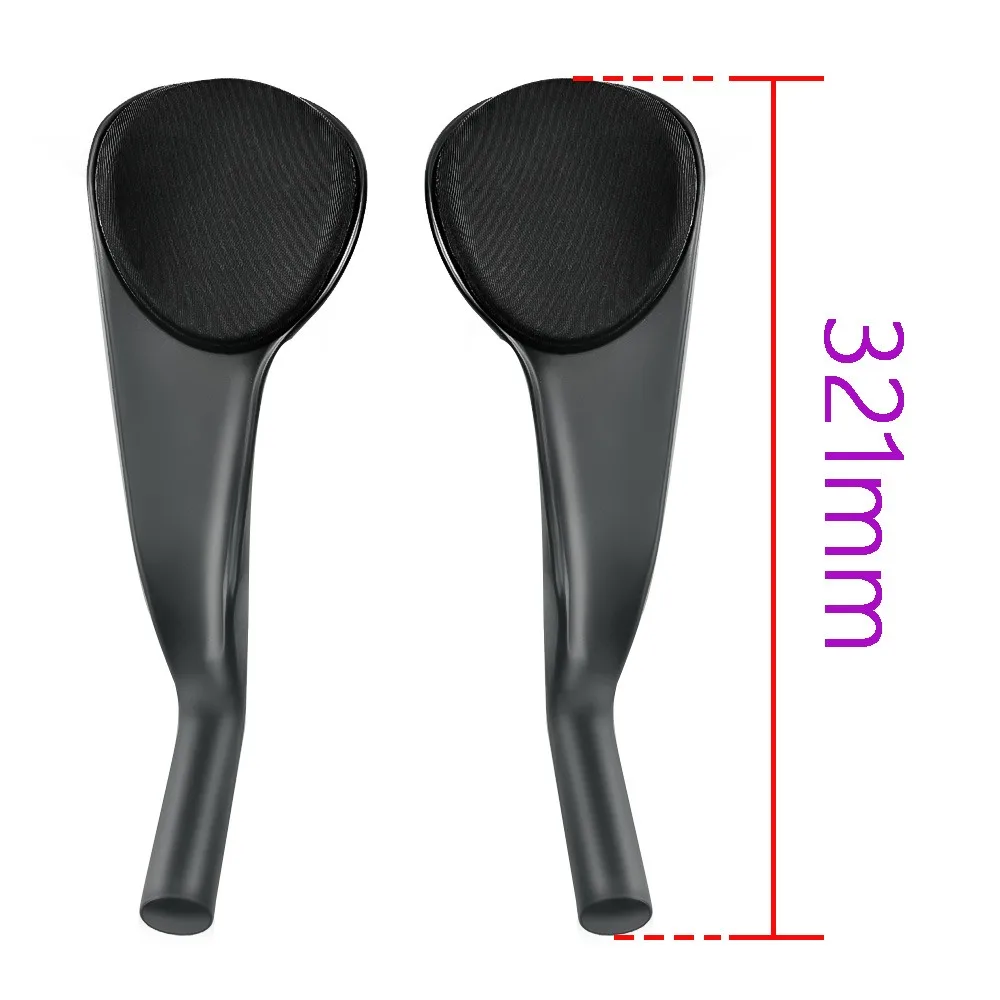 Carbon Fiber Bicycle Rest TT Handlebar Clip on Aero Bars Handlebar Extension Triathlon Time Trial Cycling Parts 20-54.5 degree