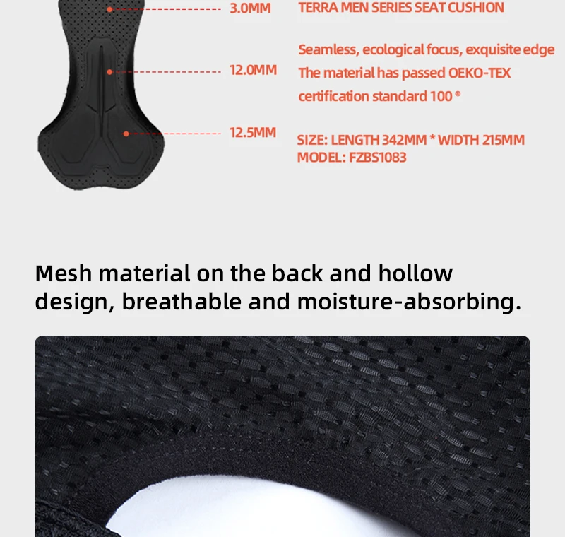 YKYWBIKE Men's Cycling Bib Shorts Italy Interface Padding 7 Hours Riding Bicycle Bib Pants Pro Summer Road Bike Bibs