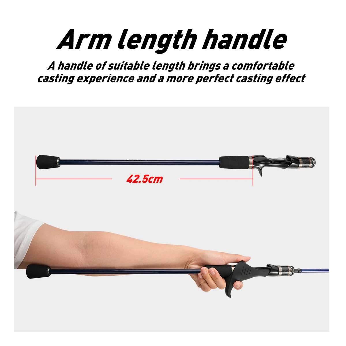 1.75m octopus fishing rod Baitcasting Fishing rod Titanium Tip Boat Fishing rod with Comfortable handle 1.7m Sprial guides