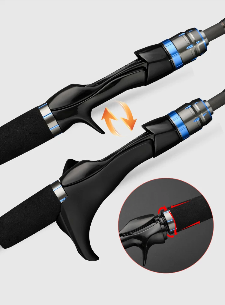 1.75m octopus fishing rod Baitcasting Fishing rod Titanium Tip Boat Fishing rod with Comfortable handle 1.7m Sprial guides