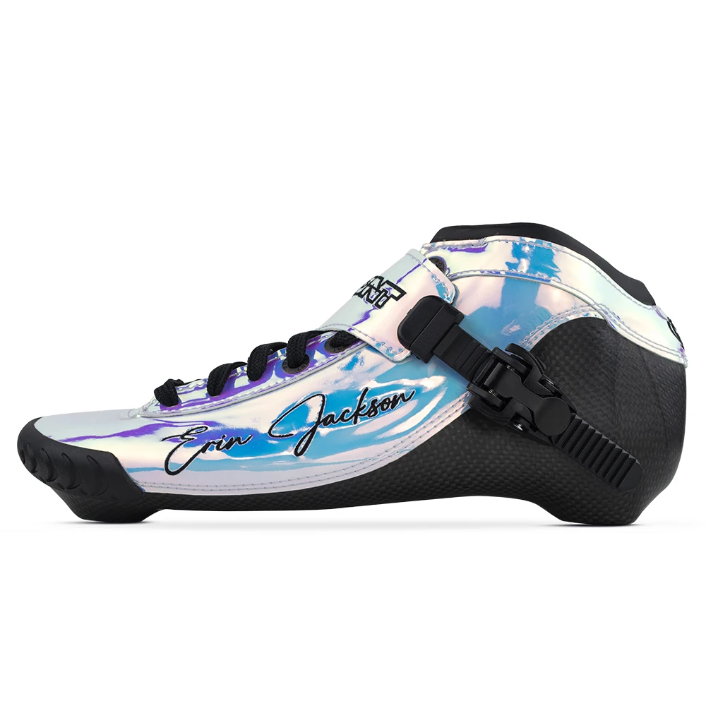 BONT BNT 195mm Shiny Red Inline Speed Skate Boots Carbon Skate Boot Inline Skate Professional Inline Skates