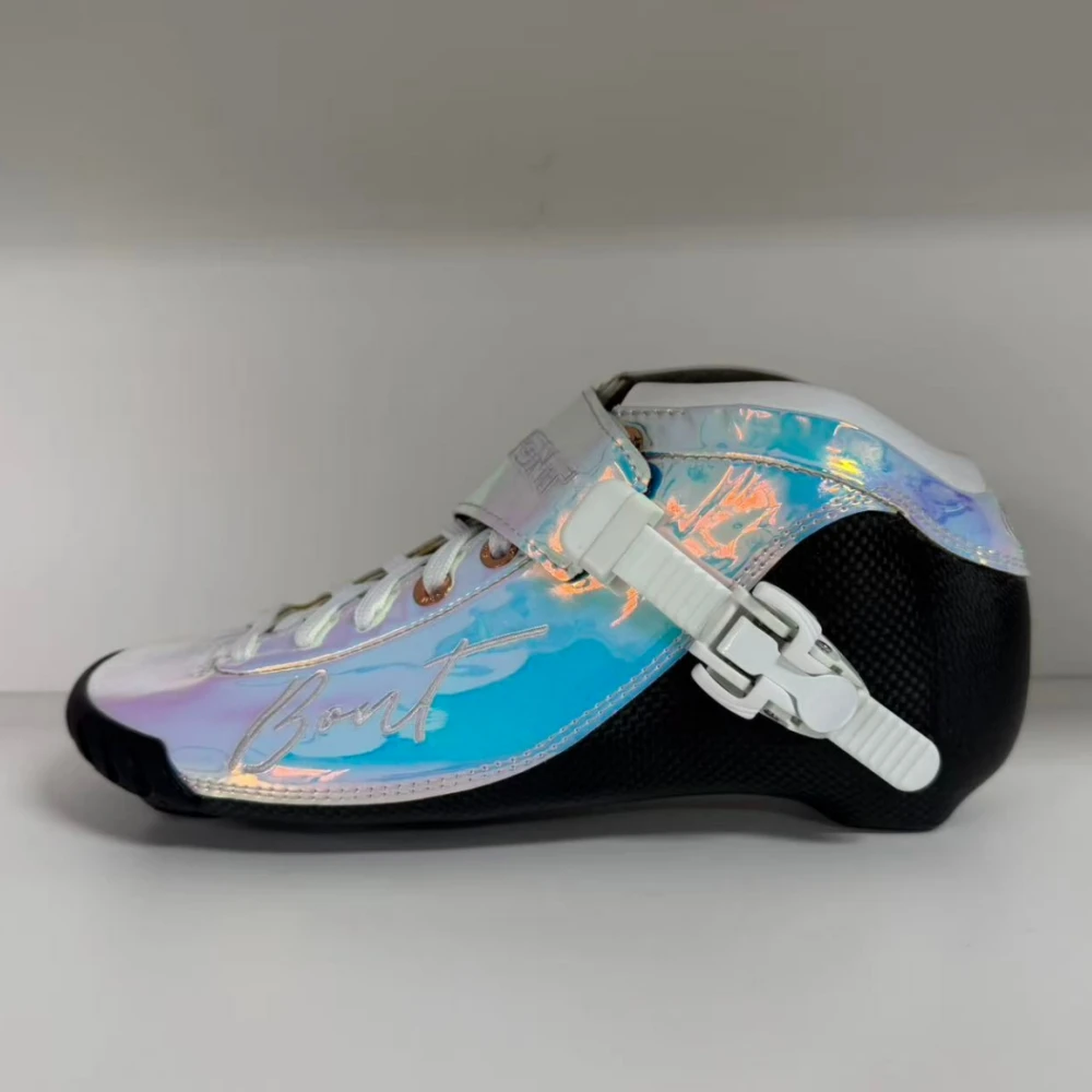 BONT BNT 195mm Shiny Red Inline Speed Skate Boots Carbon Skate Boot Inline Skate Professional Inline Skates