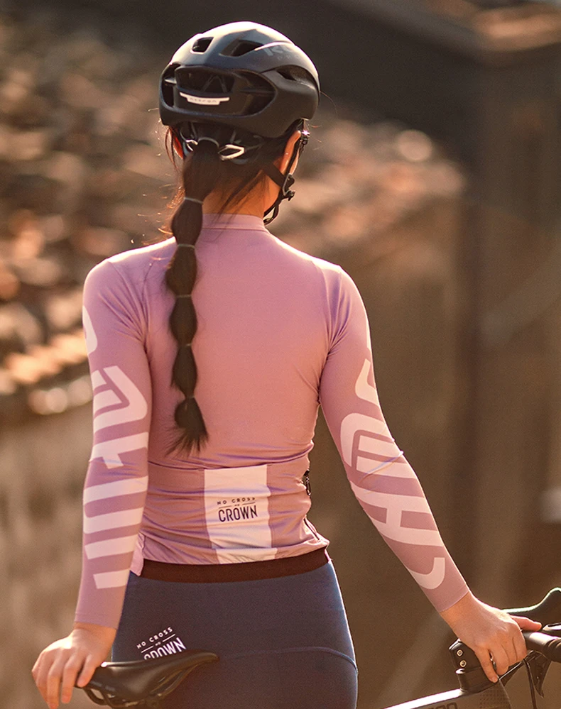 Lameda Women's Bicycle Cycling Jersey Long Sleeve Slim Fit Bicycle Cycling Jersey Professional Team High Quality Cycling Jersey