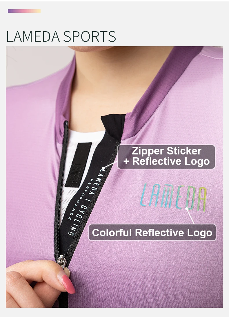 Lameda Women's Bicycle Cycling Jersey Long Sleeve Slim Fit Bicycle Cycling Jersey Professional Team High Quality Cycling Jersey