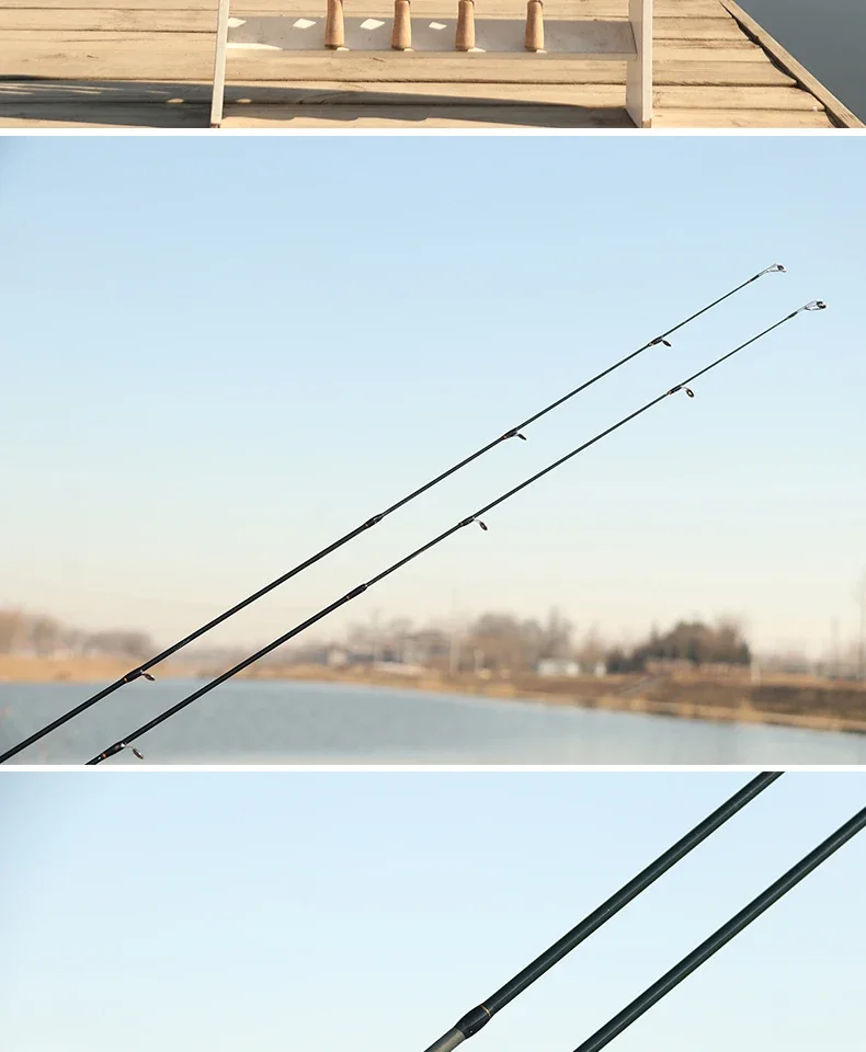 Baitcasting Spinning Travel Carbon 6Section Fishing Rods Line Weight 4-10LBS Power Ultralight Lure Trout Mini Pole 2.1M/2.4M