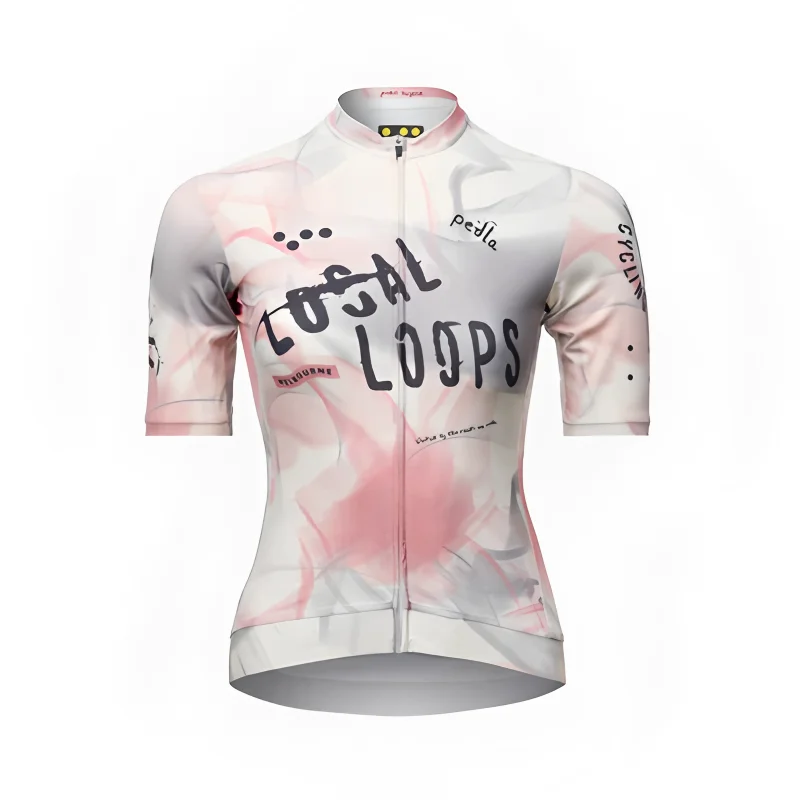 Classic Women's Cycling Tops Summer Short Sleeve Cycling Jersey Team Customized Outdoor Breathable Cycling Jersey