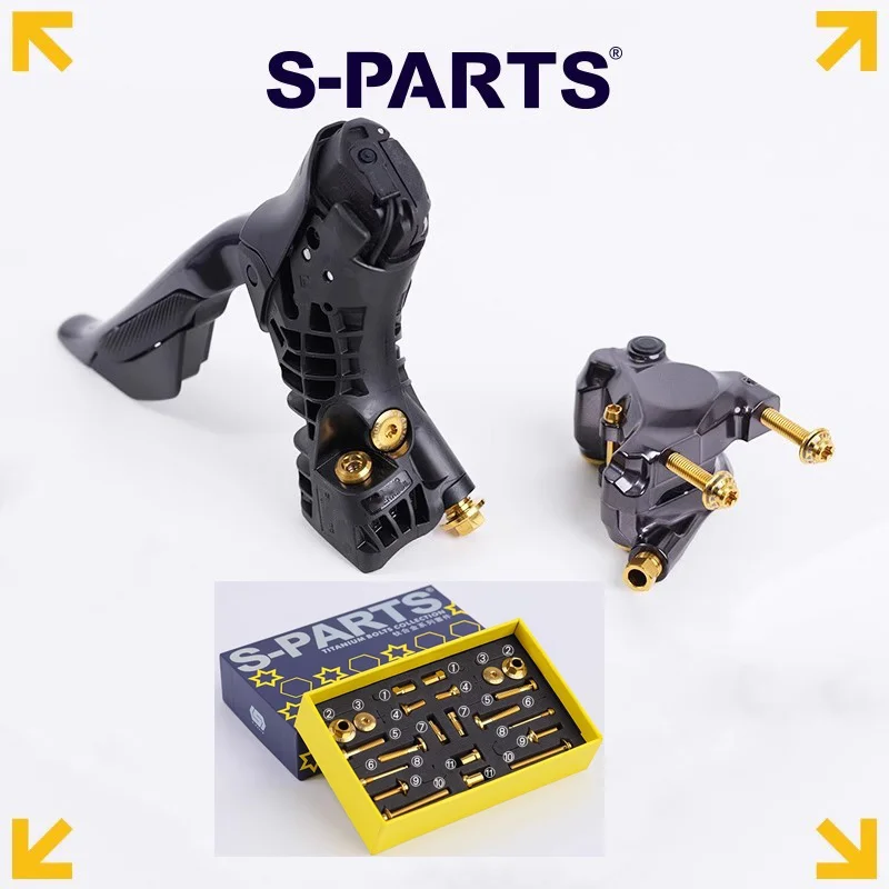 Road bike finger shift disc brake caliper titanium screw for shimano R8170 R7170 upgrade titanium bolt