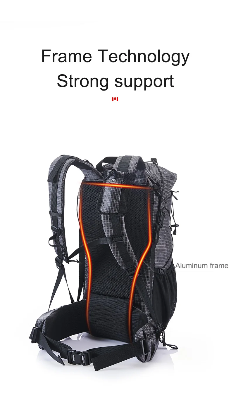 Naturehike Hiking Backpack 60+5L Large Capacity Rock Series 2.0 Outdoor Sports Bag Camping Climbing Travel Waterproof Bagpack