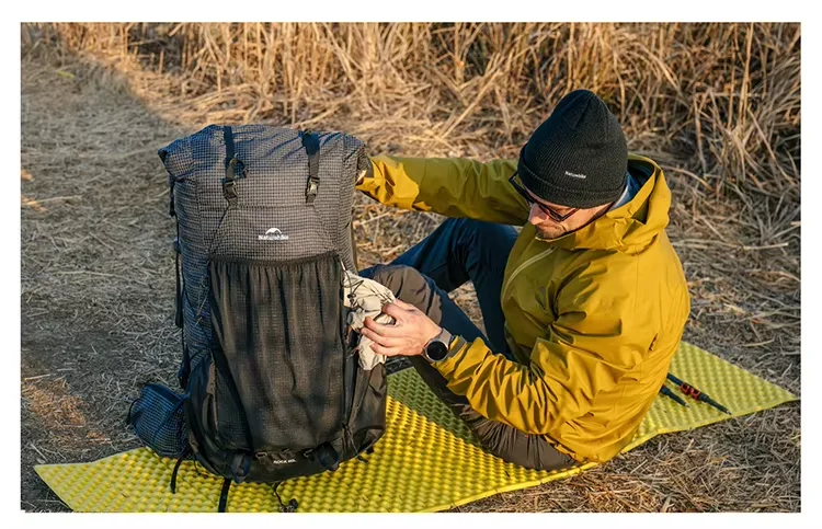 Naturehike Hiking Backpack 60+5L Large Capacity Rock Series 2.0 Outdoor Sports Bag Camping Climbing Travel Waterproof Bagpack
