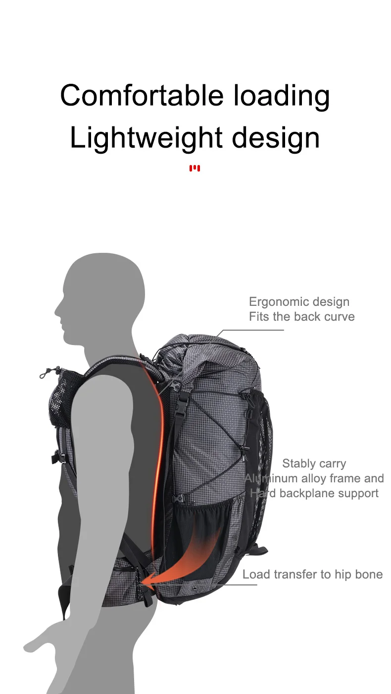Naturehike Hiking Backpack 60+5L Large Capacity Rock Series 2.0 Outdoor Sports Bag Camping Climbing Travel Waterproof Bagpack