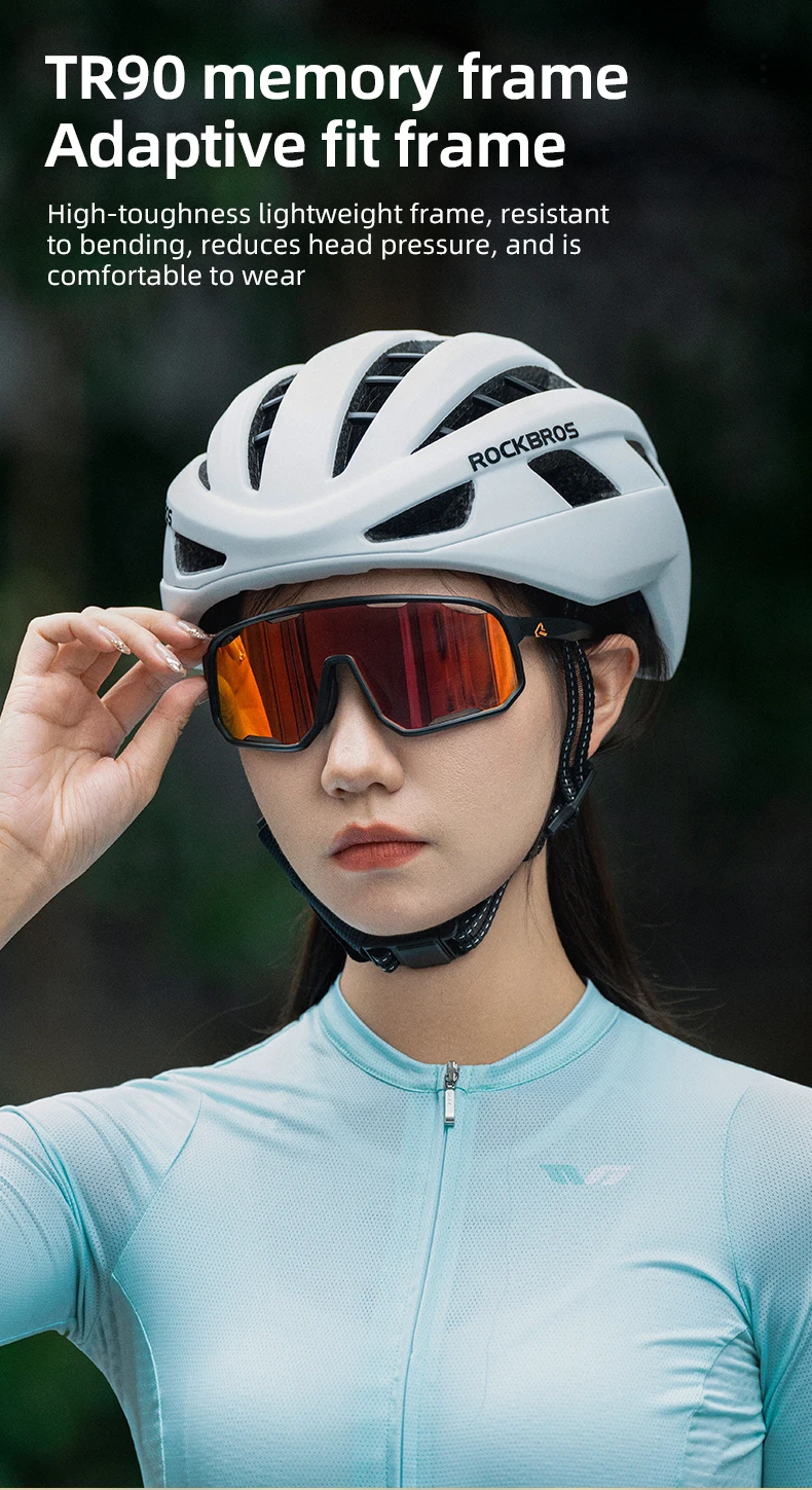 ROCKBROS Polarized Sunglasses Outdoor Cycling Glasses Running UV400 Protection Racing Bike Goggles Sports Eyewear