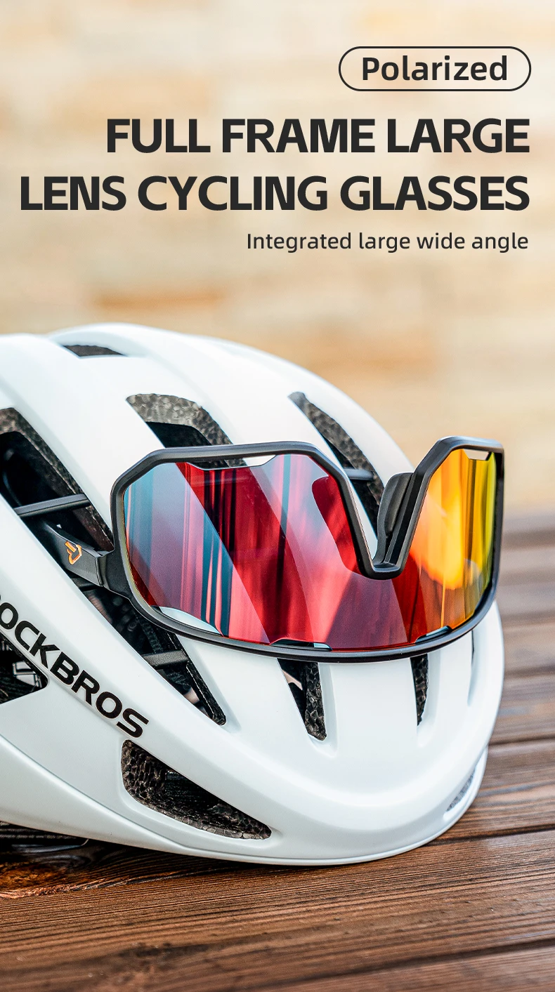 ROCKBROS Polarized Sunglasses Outdoor Cycling Glasses Running UV400 Protection Racing Bike Goggles Sports Eyewear