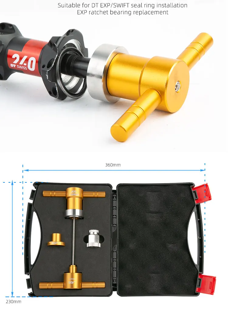 Bicycle Ratchet Bearing Installation Removal Tools Bike Hub Sealing Ring Install Tool Kit Hub Ratchet Bearing Tool With Box
