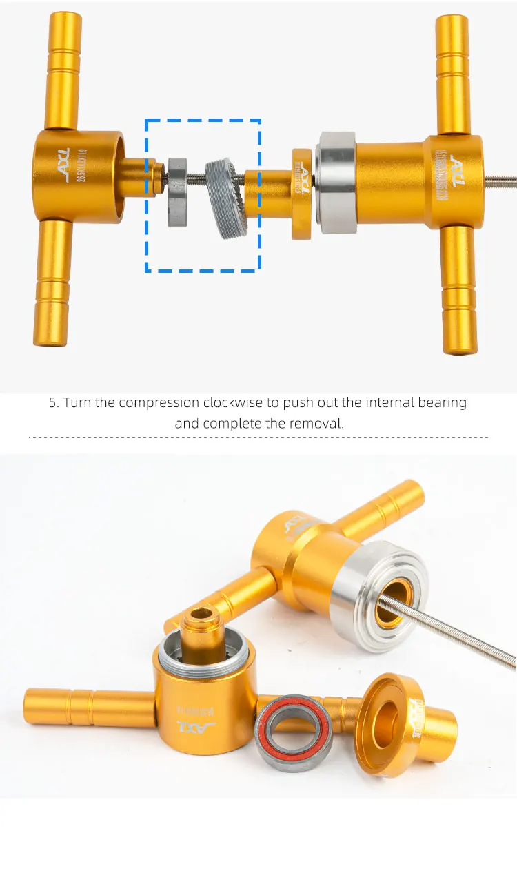 Bicycle Ratchet Bearing Installation Removal Tools Bike Hub Sealing Ring Install Tool Kit Hub Ratchet Bearing Tool With Box