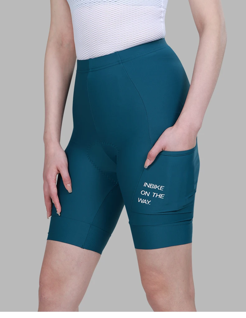 INBIKE Summer Women's Cycling Shorts 3D Pad Mountain Bike Shorts Breathable Shockproof Outdoor Sports Road Bike Shorts