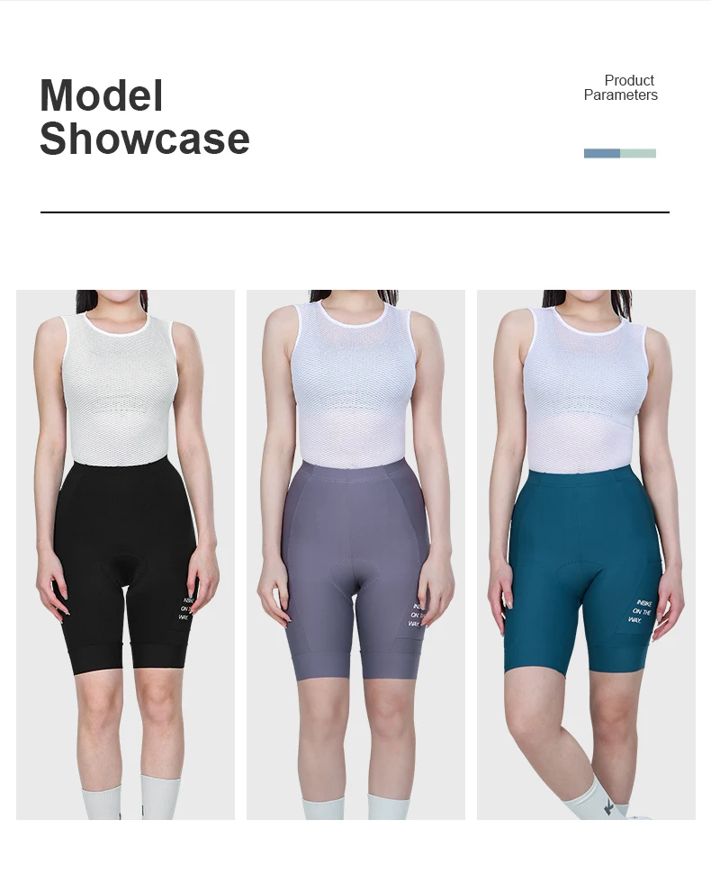 INBIKE Summer Women's Cycling Shorts 3D Pad Mountain Bike Shorts Breathable Shockproof Outdoor Sports Road Bike Shorts