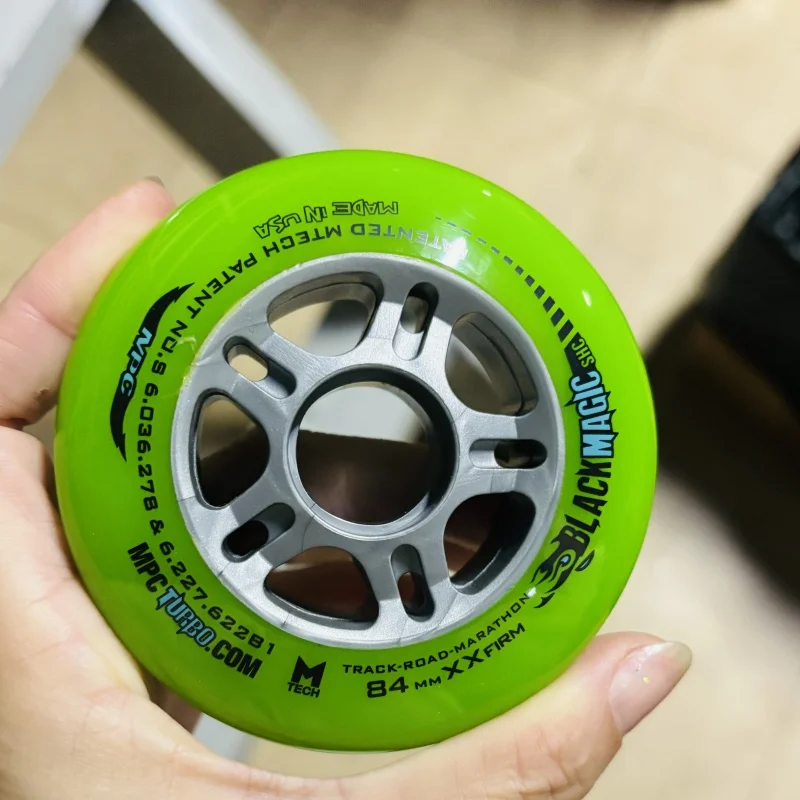 MPC 84mm Black Magic XXFirm Inline Speed Wheel for 84mm 84 Race Speed Rodas Road Ruedas XXF Durable Ealstic PU Roller Tire 8pcs