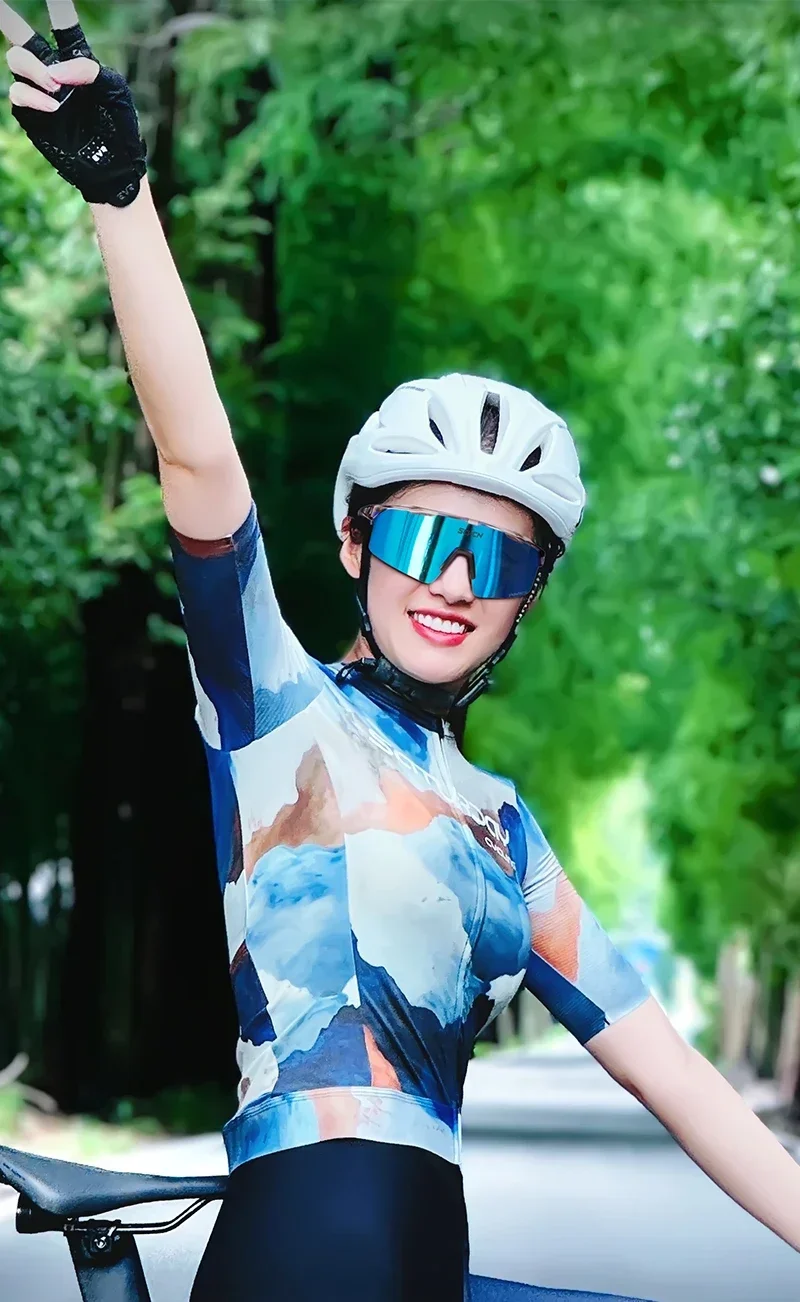 SCVCN Blue Photochromic Cycling Sunglasses for Men Blue Photochromism Glasses Cycl Mountain New Bicycle Goggles Eyewear Sports