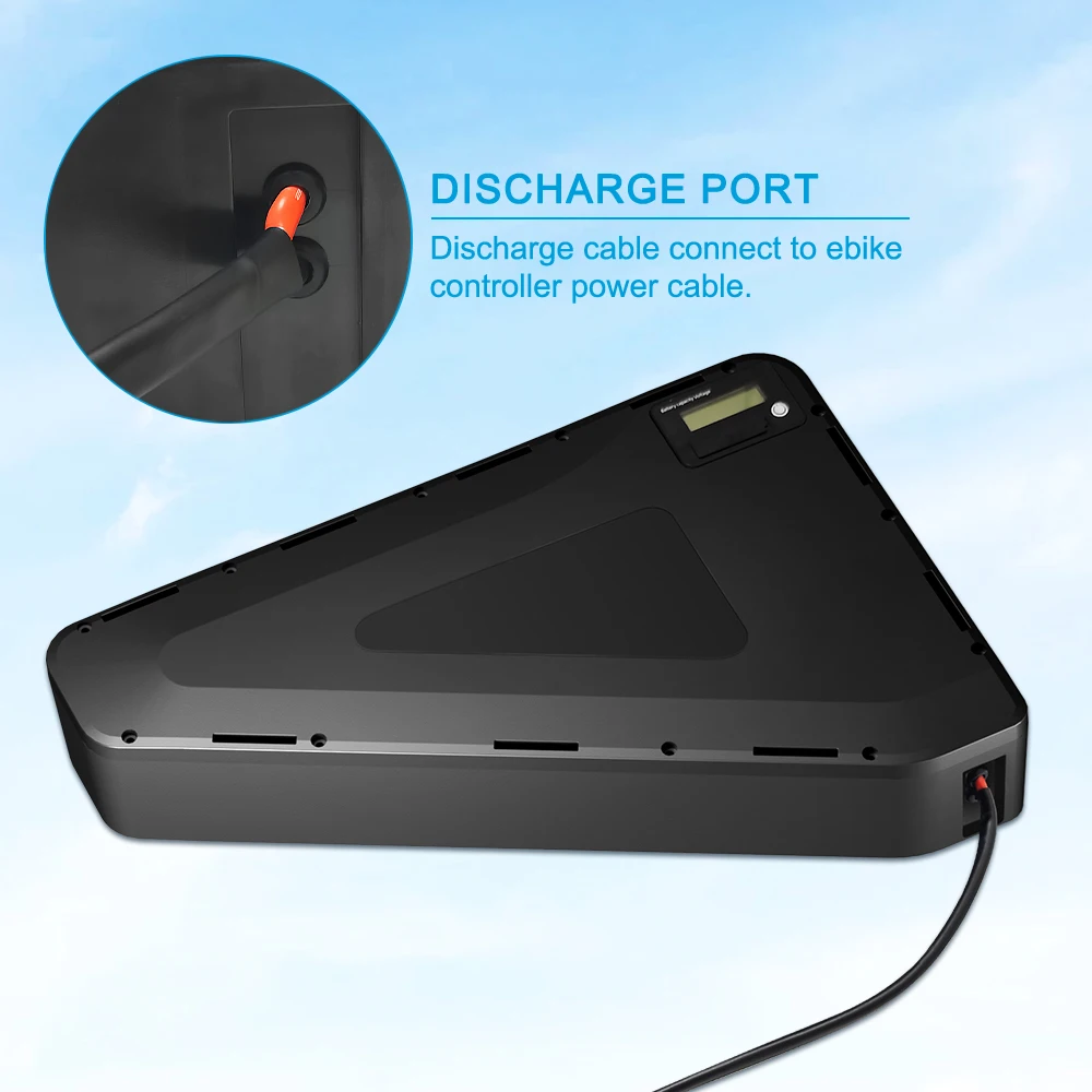 36v 48V 52v 20Ah 30Ah 40Ah Ebike Battery Triangle Lithium Ion Batteries Pack 1000W 1500W 2000W Electric Mountain Bike Battery