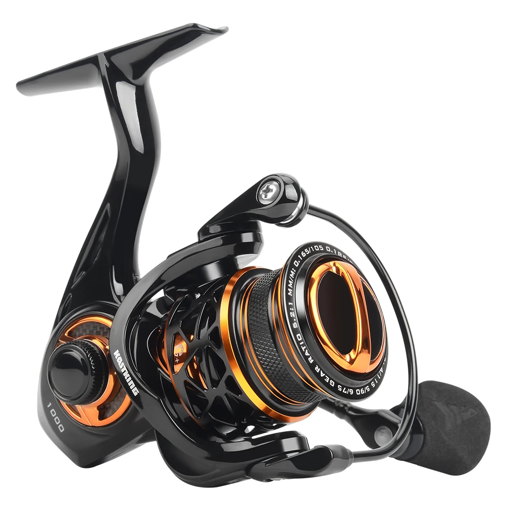 KastKing Zephyr 1000 SFS Spinning Reel Ultralight Spin Finesse System Fishing Reel Carbon Fiber Construction Carbon Fiber Drag