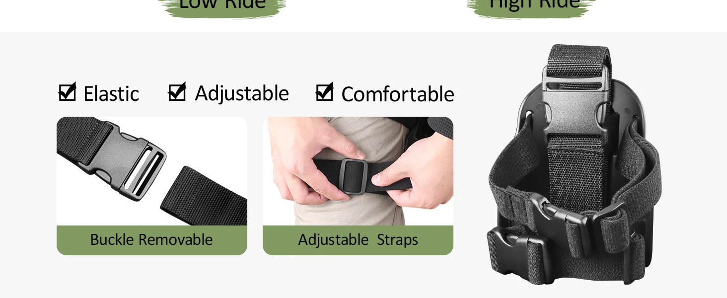 Level III G17 Drop Leg Holster,Fits G17/G19 (Gen 3-5),G22/G23/G31/G32 (Gen 3-4),G19X/G44/G45,Right Hand Holster