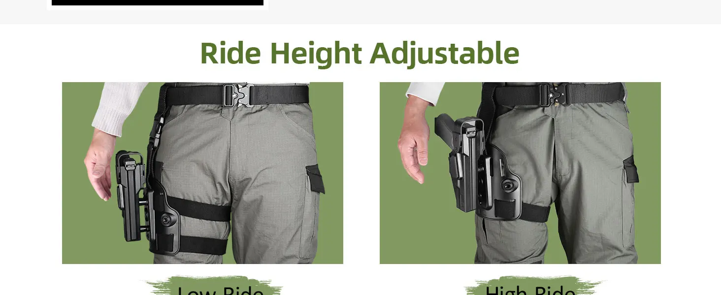 Level III G17 Drop Leg Holster,Fits G17/G19 (Gen 3-5),G22/G23/G31/G32 (Gen 3-4),G19X/G44/G45,Right Hand Holster