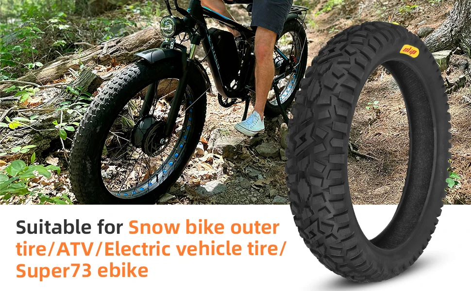 ULIP New 20x5.0 Fat Tire Off-road Bike Extra Wide Tyres for Sand Snow All Terrain for 20*4.0 Fat Bikes with E-Bikes 20 Inch Tire