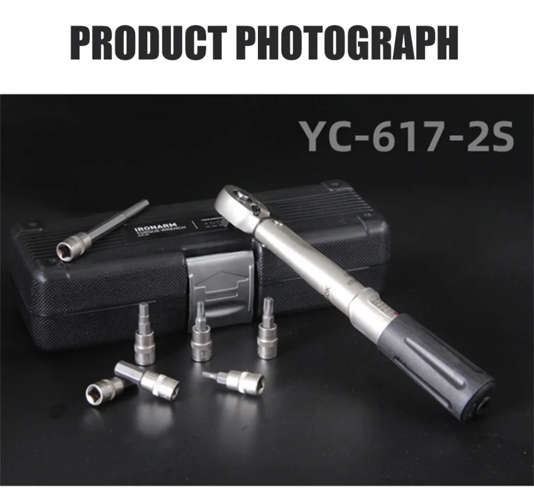 BIKEHAND Professional Taiwan YC-617-2S Bicycle Bike Torque Wrench Allen Key Tool Socket Spanner Set Kit Cycling Repair Tool Kits