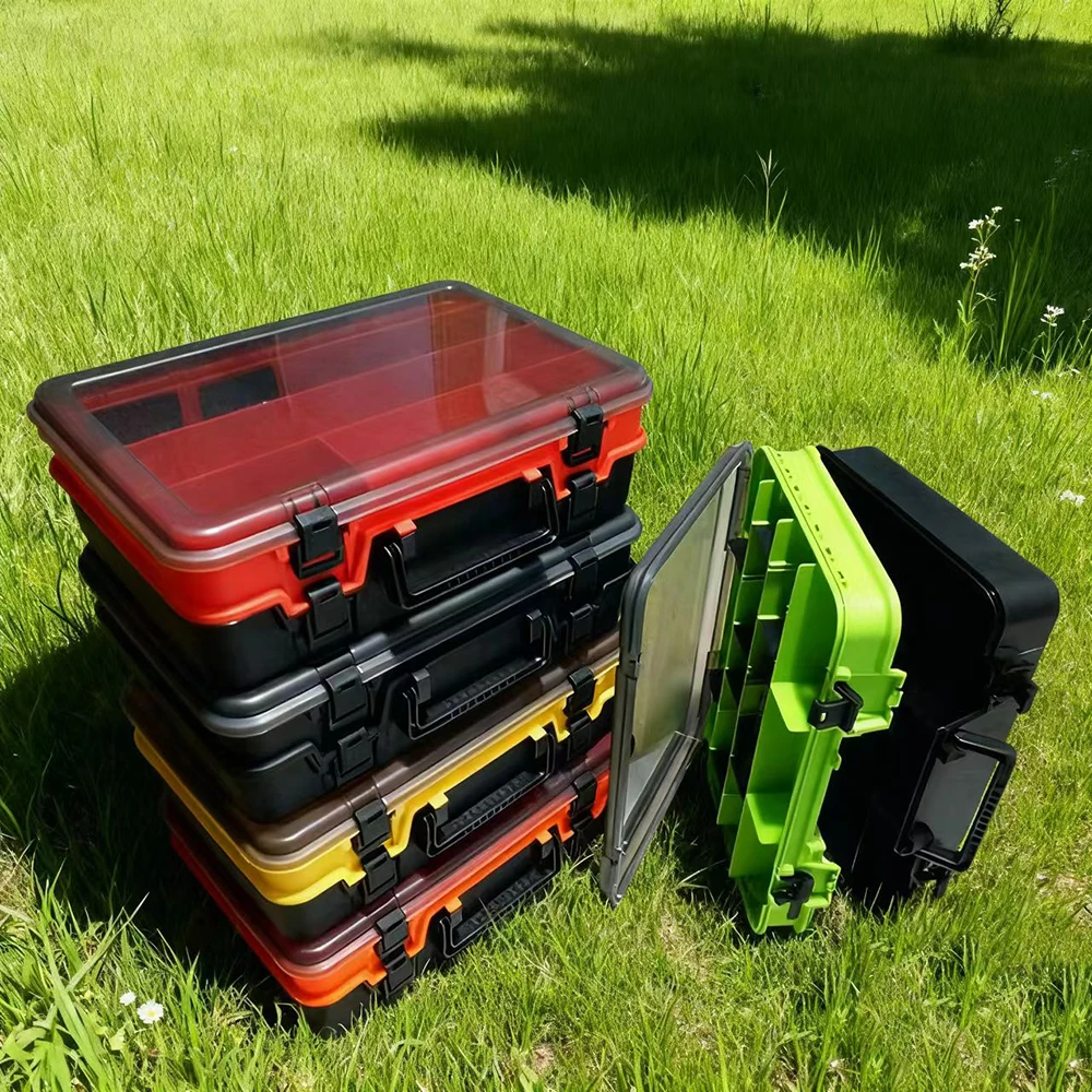 Luya Double-Layer Suitcase Fishing Toolbox Large Capacity Accessory Box Fake Bait Tool Parts Accessory Storage Box